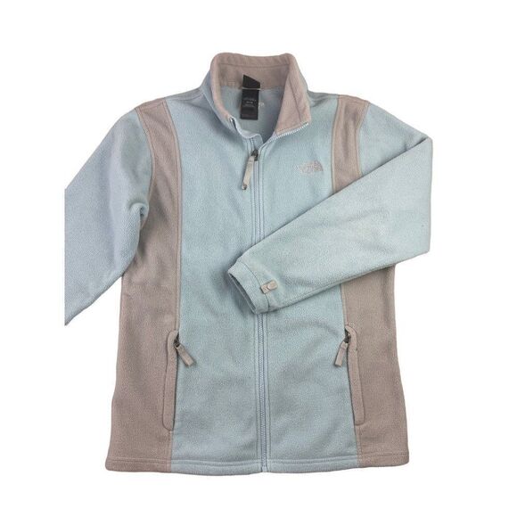 The North Face Other - The North Face.  Baby Blue and Gray Fleece full zip jacket. Girls XL